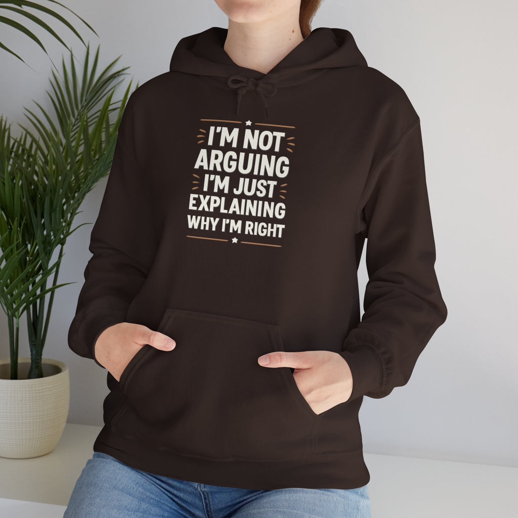 Who IS Right? Humorous Unisex Hooded Sweatshirt - Perfect for Friends, Family Gifts, Casual Wear, Comedy Lovers, Cozy Outfits