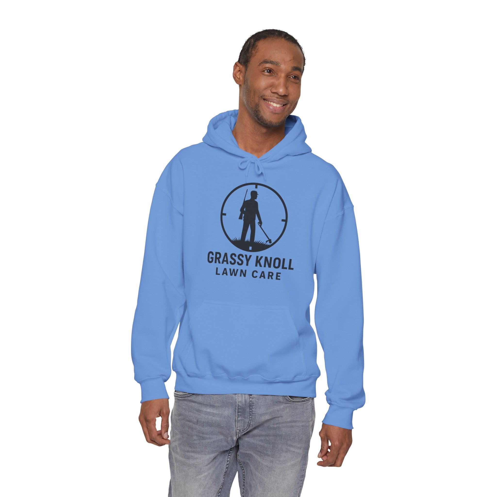 Grassy Knoll Lawn Care Hoodie – Logo Workwear Hooded Sweatshirt