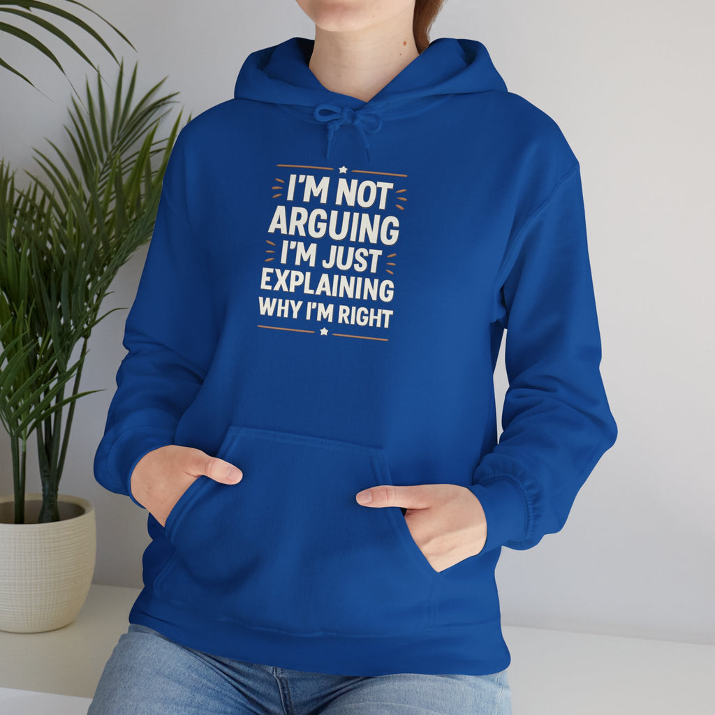 Who IS Right? Humorous Unisex Hooded Sweatshirt - Perfect for Friends, Family Gifts, Casual Wear, Comedy Lovers, Cozy Outfits