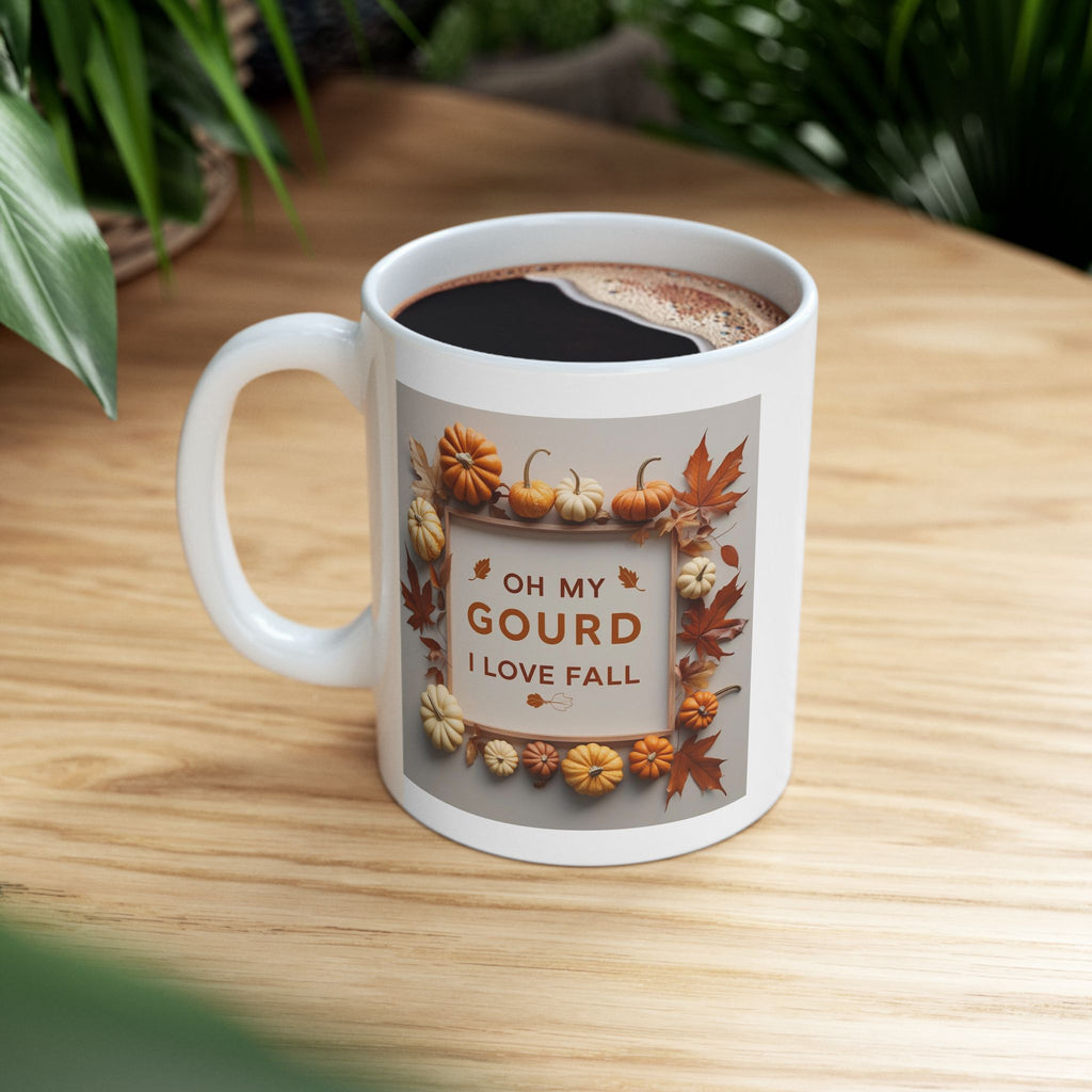 Autumn Harvest Ceramic Mug, Cozy Kitchen Gift, Fall Decor, Thanksgiving Coffee Cup, Seasonal Drinkware, Pumpkin Spice Lover