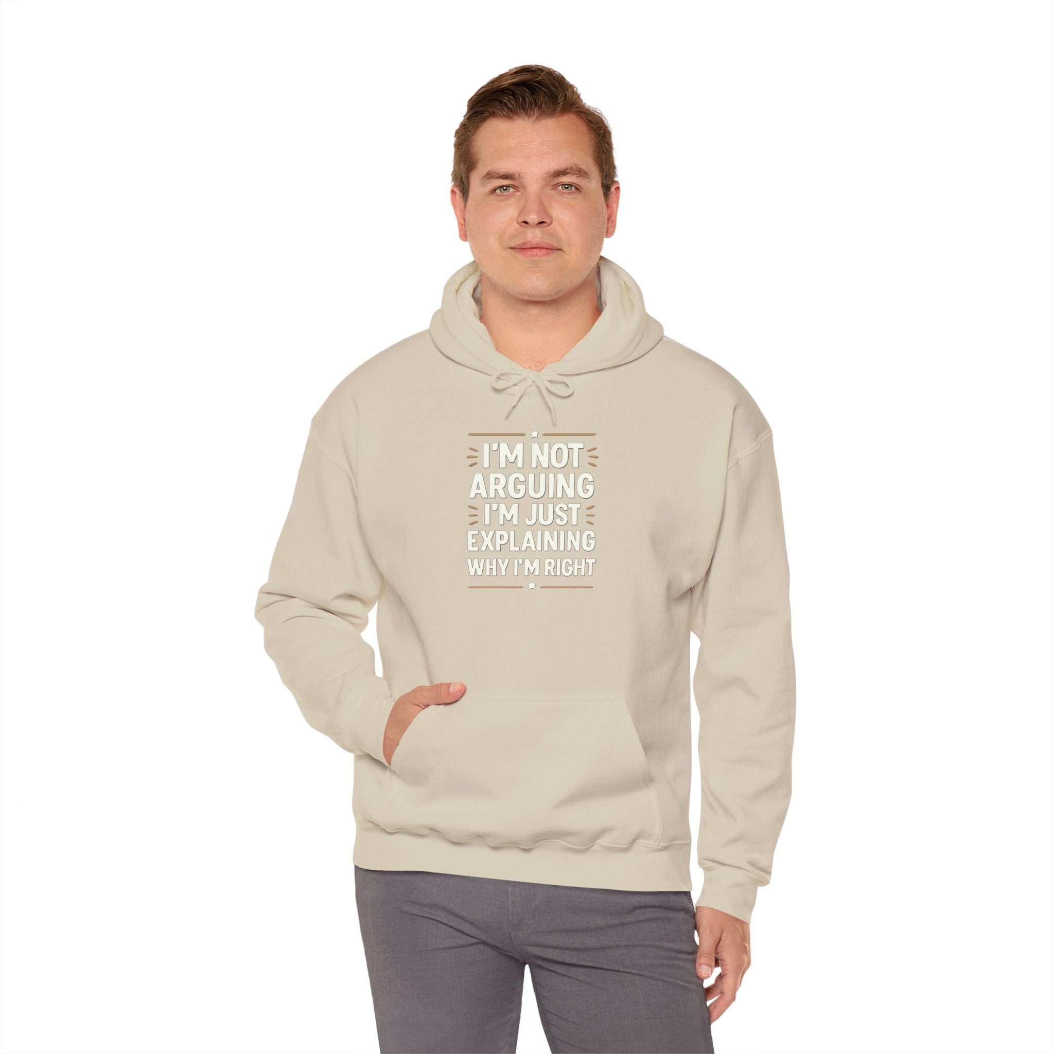 Who IS Right? Humorous Unisex Hooded Sweatshirt - Perfect for Friends, Family Gifts, Casual Wear, Comedy Lovers, Cozy Outfits