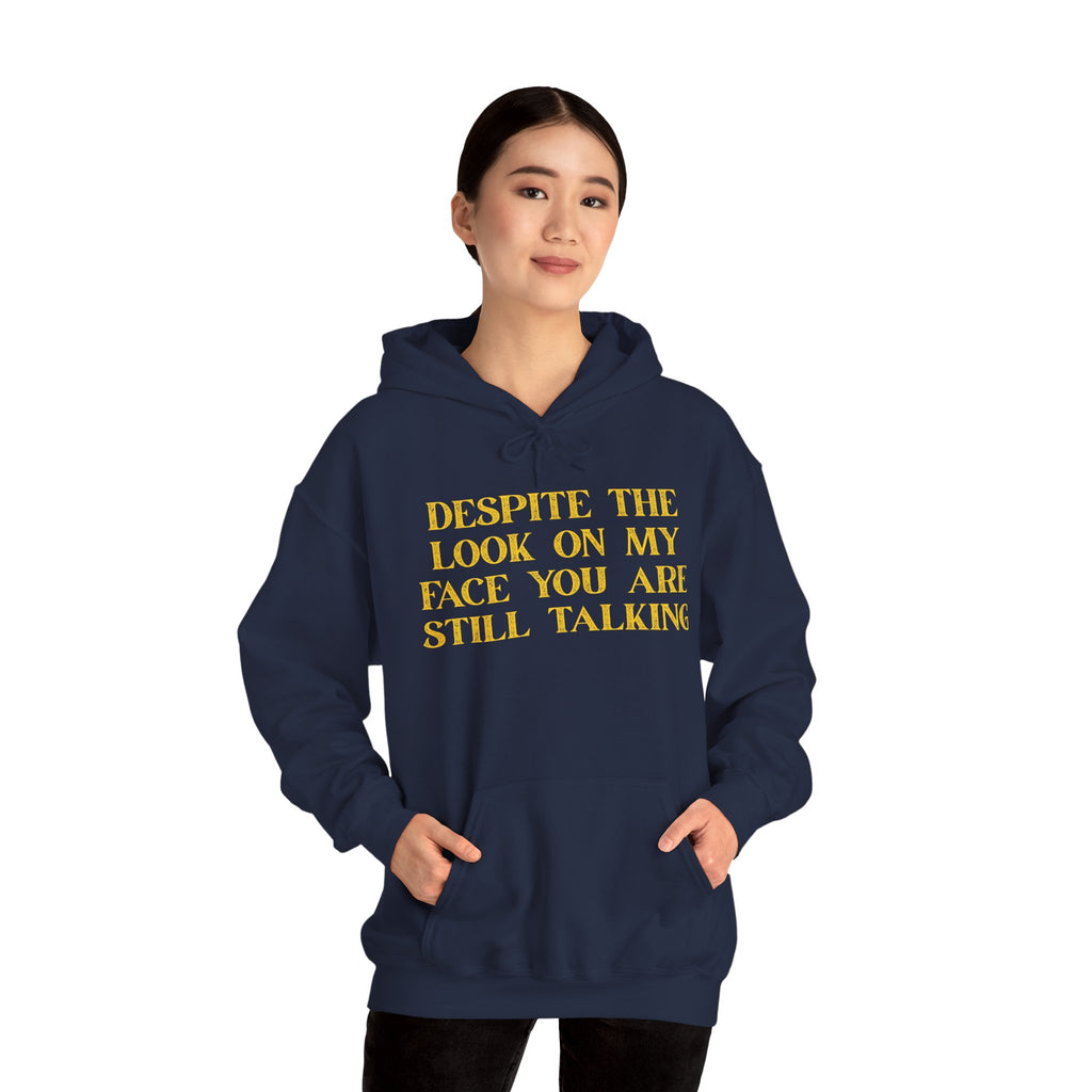Funny Quote Hoodie, Unisex Heavy Blend Sweatshirt, Casual Wear, Gift for Friends, Cozy Style, Lightweight Fashion