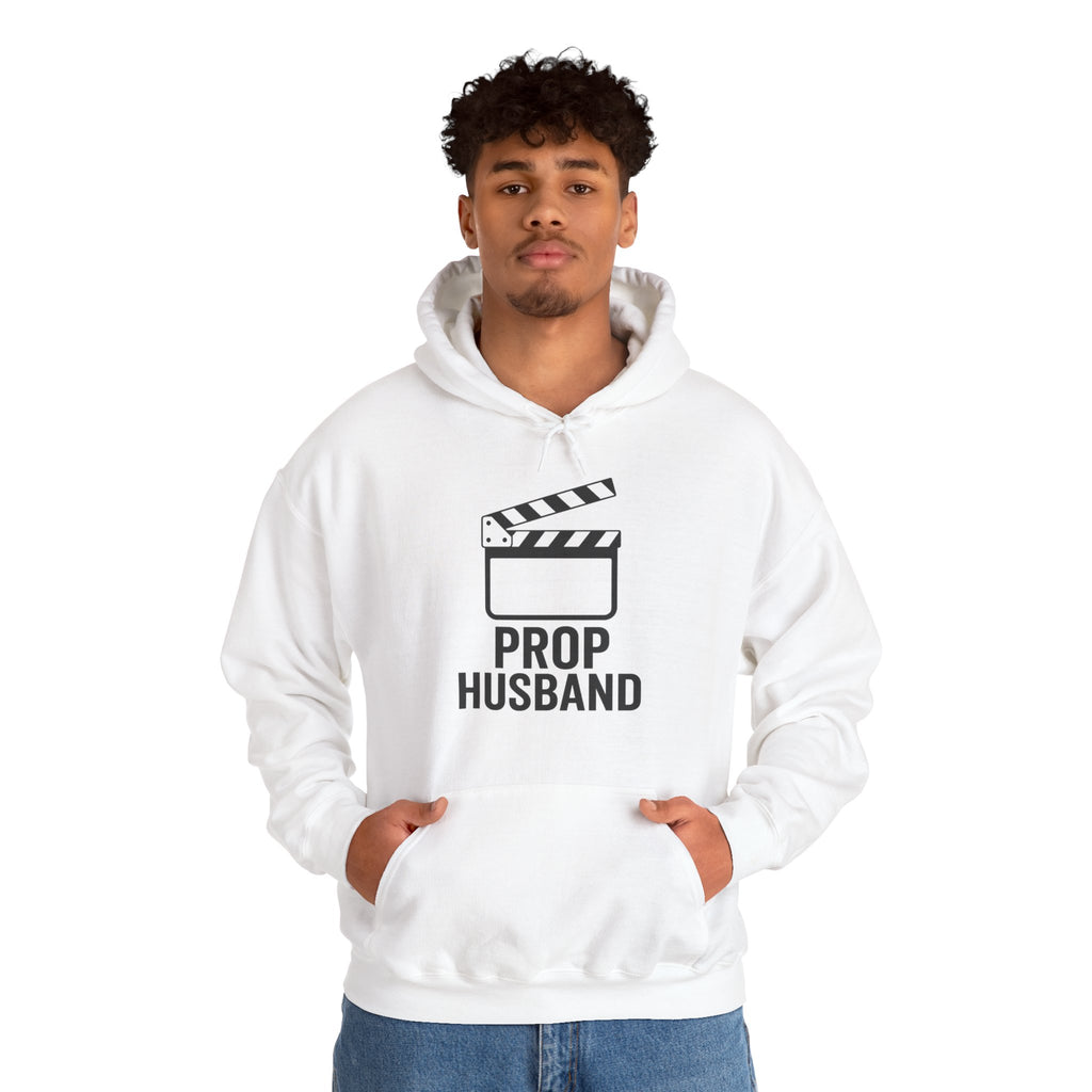 Prop Husband Hoodie — Funny Film Clapper Hooded Sweatshirt for Movie Lovers & Crew