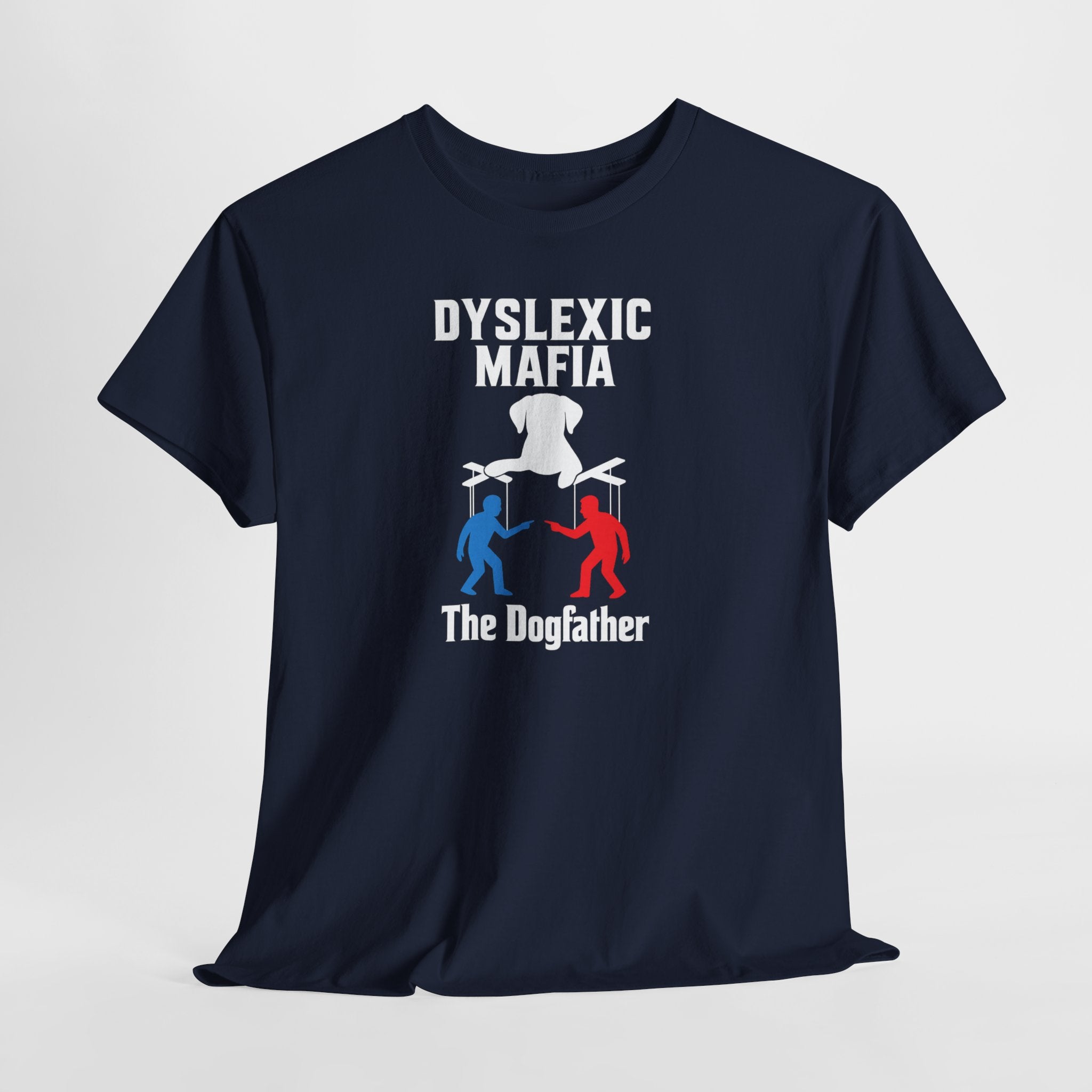 Funny Mafia Unisex Tee, Cool Graphic T-Shirt, Funny Gift for Dyslexics, Humor Tee, Casual Wear, Unique Statement Shirt