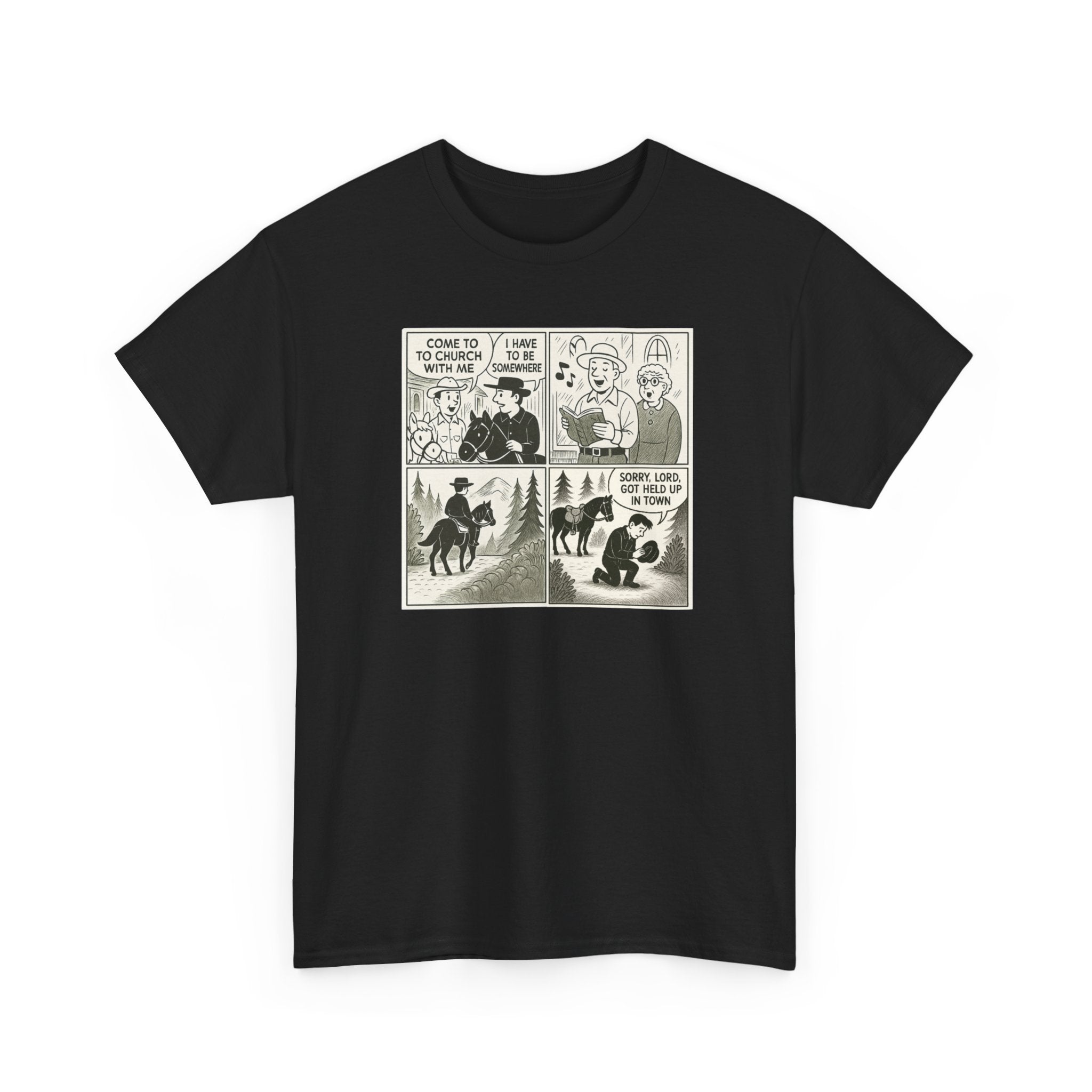 Vintage Comic Graphic Unisex Heavy Cotton Tee, Funny Graphic T-Shirt, Casual Wear, Gift for Her, Gift for Him, Unique Cartoon Shirt