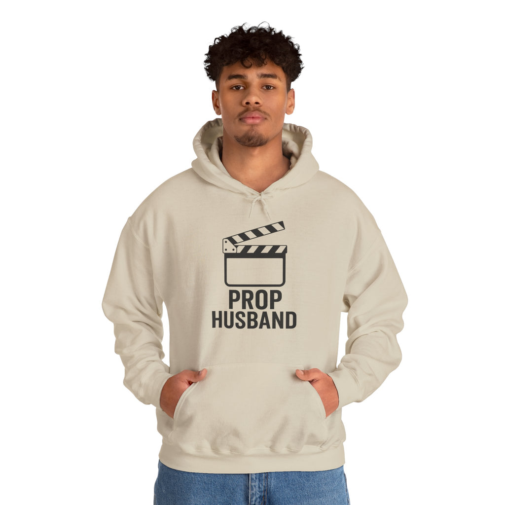 Prop Husband Hoodie — Funny Film Clapper Hooded Sweatshirt for Movie Lovers & Crew