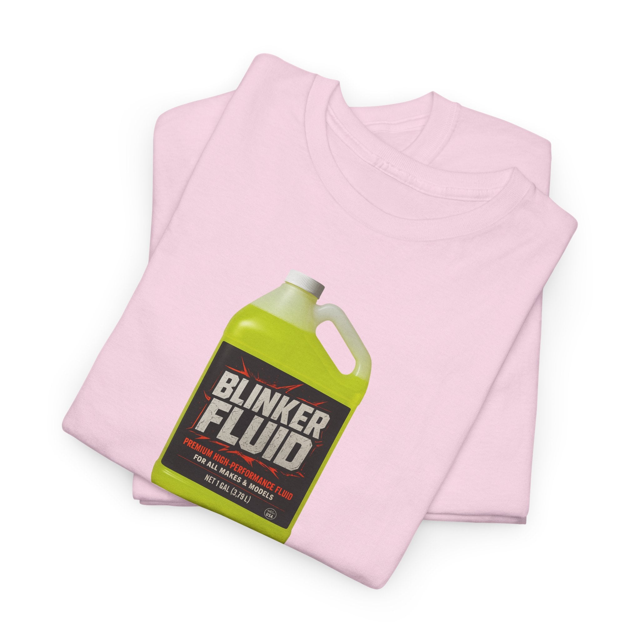 Humorous Blinker Fluid Tee, Funny T-Shirt, Car Lover Gift, Gag Gift, Unisex Heavy Cotton Shirt
