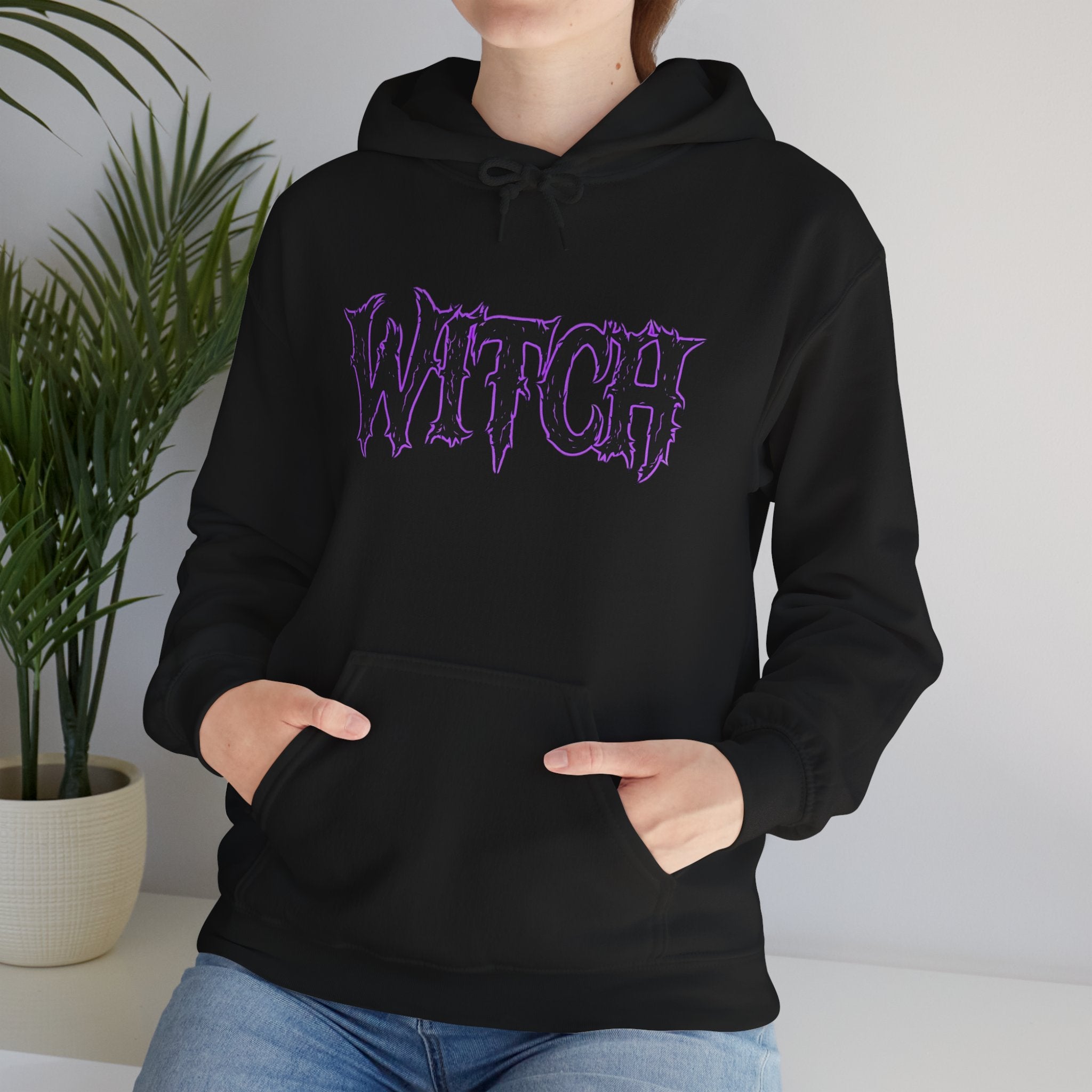 Witchy Vibes Hoodie - Cozy Sweatshirt for Halloween, Witch Lovers, Festivals, Everyday Wear, Occasions, Gift Ideas