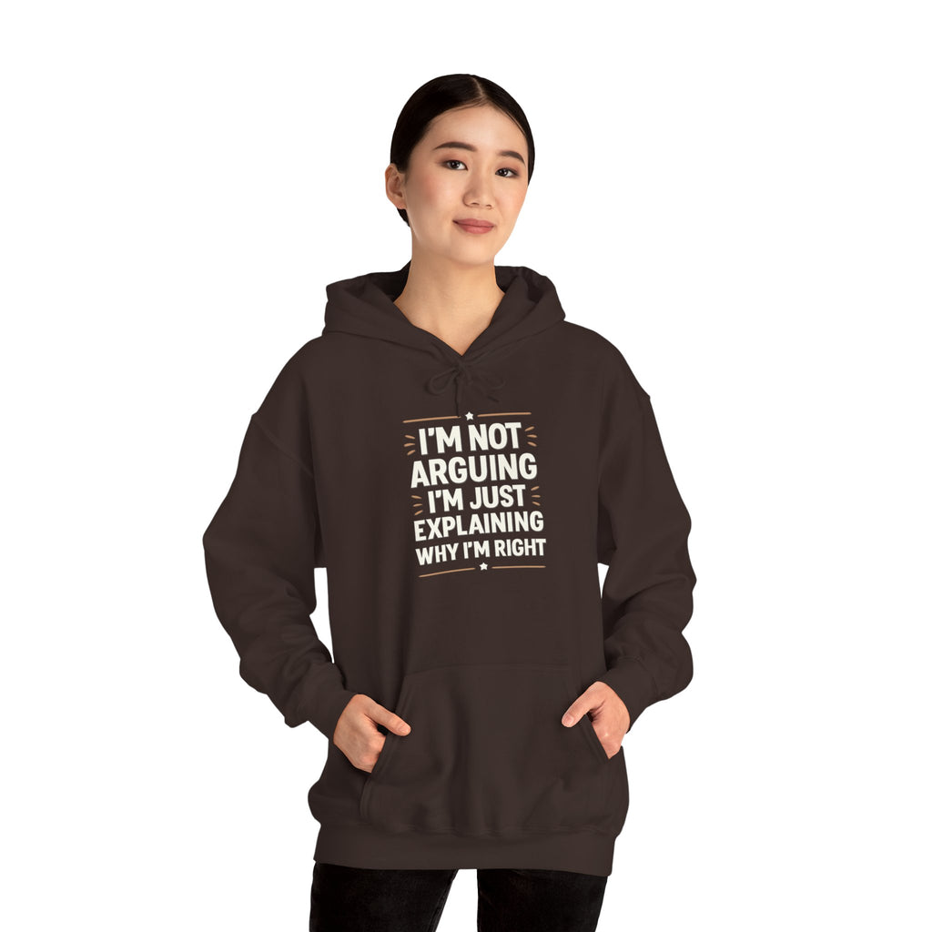 Who IS Right? Humorous Unisex Hooded Sweatshirt - Perfect for Friends, Family Gifts, Casual Wear, Comedy Lovers, Cozy Outfits