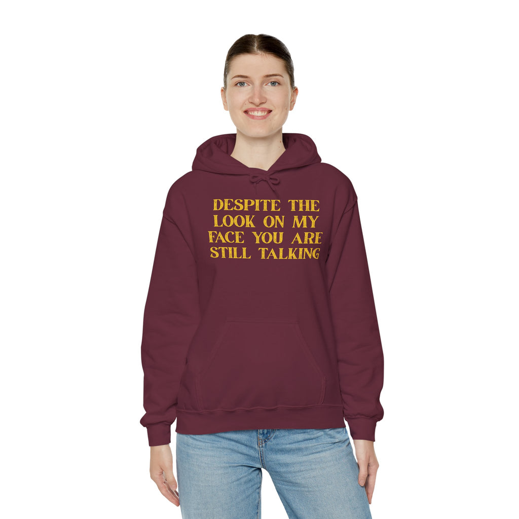 Funny Quote Hoodie, Unisex Heavy Blend Sweatshirt, Casual Wear, Gift for Friends, Cozy Style, Lightweight Fashion
